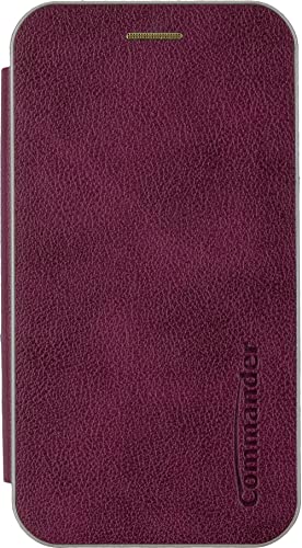 Peter Jäckel Commander Curve Book Case Deluxe für Samsung Galaxy S22 Ultra Elegant Royal Bordeaux