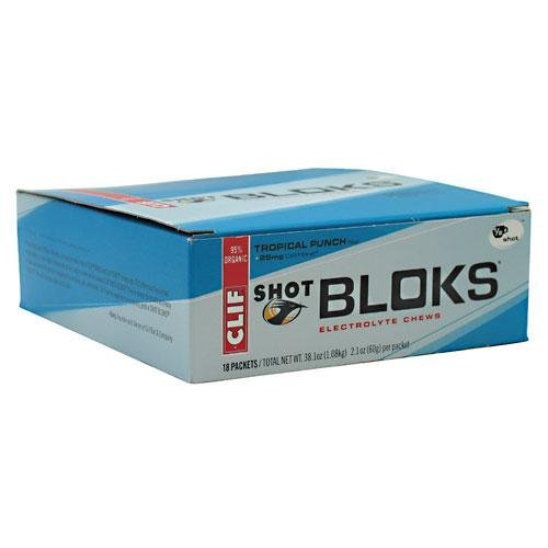 Clif Shot Bloks - Box (18 packs) Tropical Punch 000 by Clif Bar Inc by Clif Bar