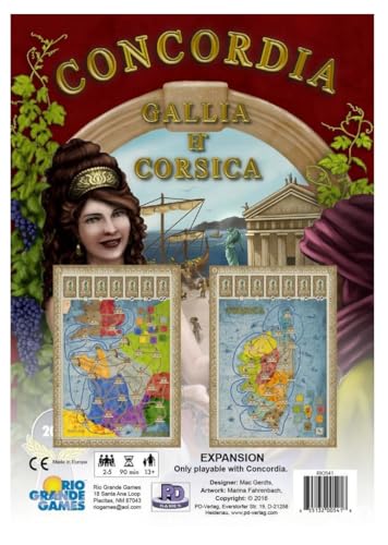 Rio Grande Games RIO541 Gallia und Korsika: Concordia Exp, Mehrfarbig