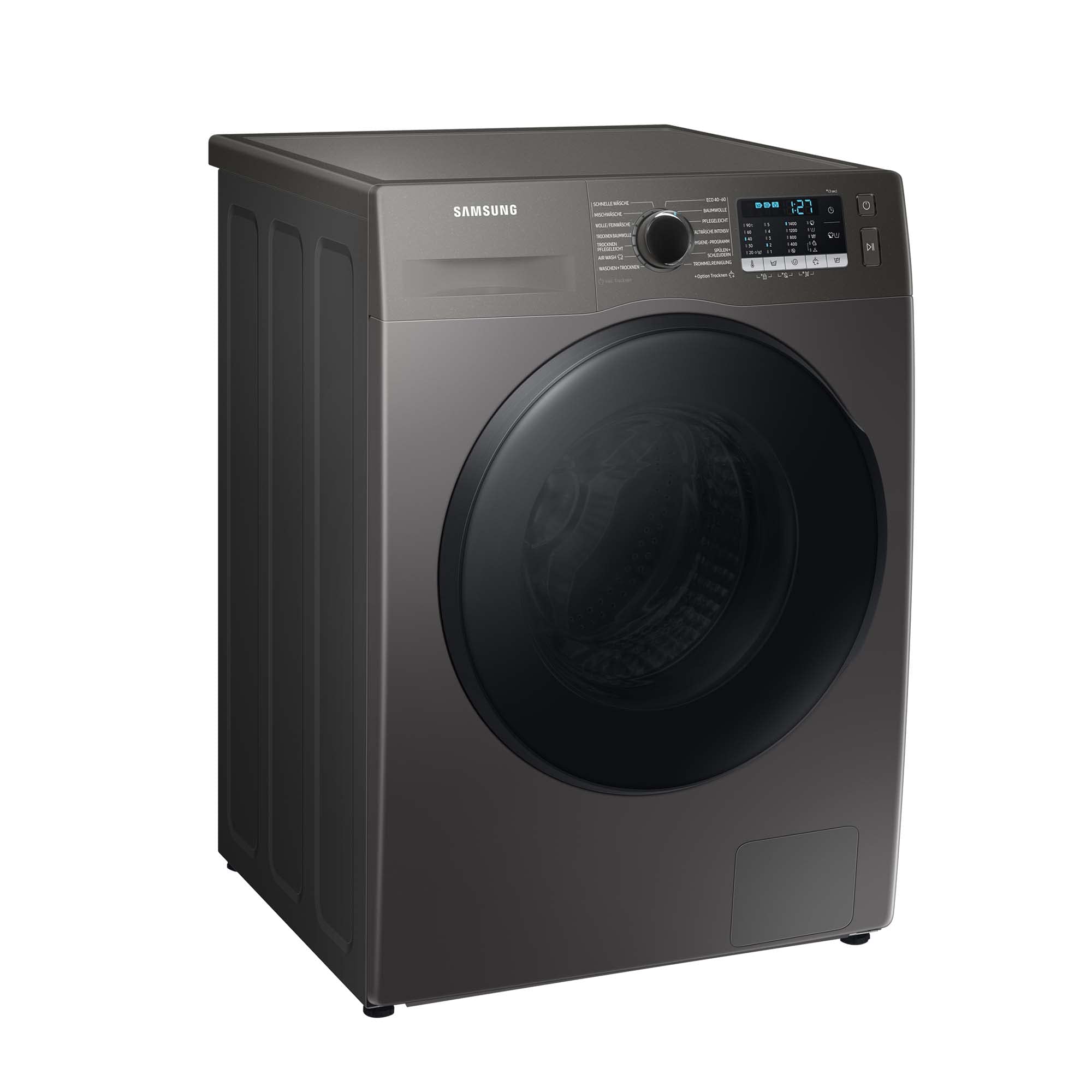 Samsung WD8ETA049BX/EG Waschtrockner, 8/5 kg, 1400 U/min, Ecobubble, AirWash, Hygiene-Dampfprogramm, Inox