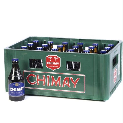Original belgisches Bier- CHIMAY (Ohne Kasten) Trappist Blau 24x33 cl. Trappisten Bier limitiert. Karneval und Party!!