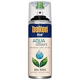 belton free Wasserlack RAL 9005 tiefschwarz, seidenglänzend, 400 ml - Geruchsneutral