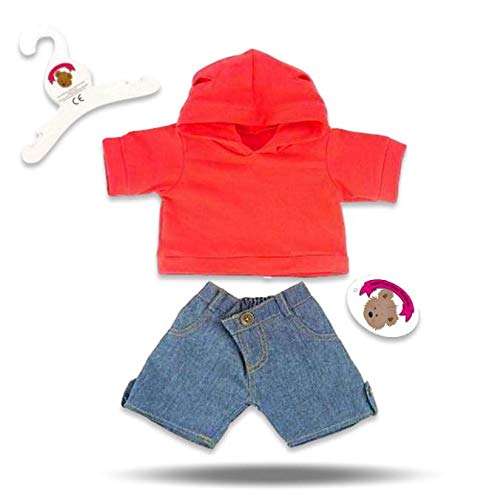 Build a Bear fit Red Hooded Jeans Outfit for 15" Teddies