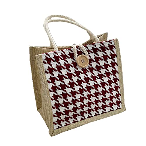 Damen Mode Canvas Tragetasche Personalisierte Geschenktasche Casual bedruckte Grafik Einkaufstasche, rot, Einheitsgröße, Canvas & Beach Tote Bag