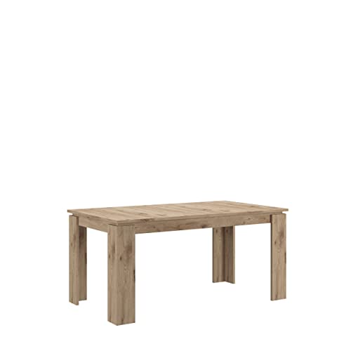Xonox.home XETB9T60 Titan Tisch Nox Oak, Moderner Holz Esstisch 160x90 ausziehbar