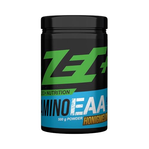 Zec+ Nutrition Amino EAA Pulver – Aminosäuren Pulver mit EAAs & BCAAs - Honigmelone 500 g