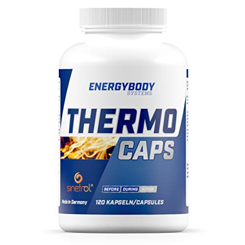 Energybody Thermo Caps, begleitend zur Diät, anregend durch Koffein, mit Grüntee Extrakt, L-Carnitin, Guarana