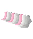 Puma Unisex Quarter Socken Sneaker Gr. 35-49 für Damen Herren Füßlinge, Socken & Strümpfe: 35-38, Farbe:395 - prism pink, 9 Paar
