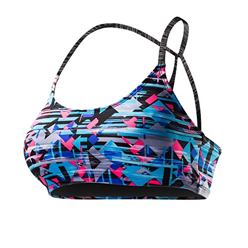 TYR Sport Coral Bay Reef Knoten Bikini Top, Damen, Black Multi 004, Medium