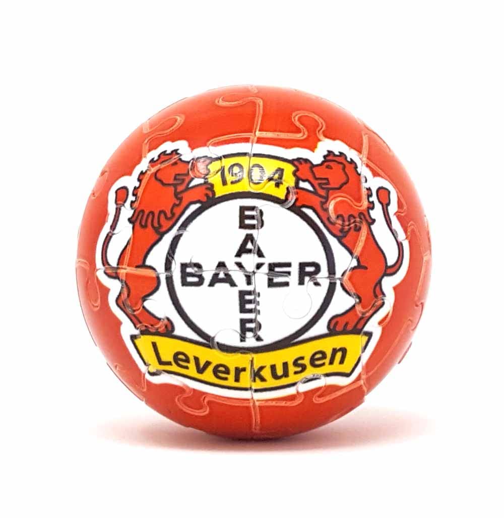 Windworks 5 cm Puzzleball 27 Teile Fußball Bundesliga mit Vereinslogo (Bayer 04 Leverkusen)