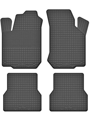KO-RUBBERMAT Gummimatten Fußmatten 1.5 cm Rand geeignet zur FIAT DOBLO I (Bj. 2001-2006) ideal angepasst 4 -Teile EIN Set
