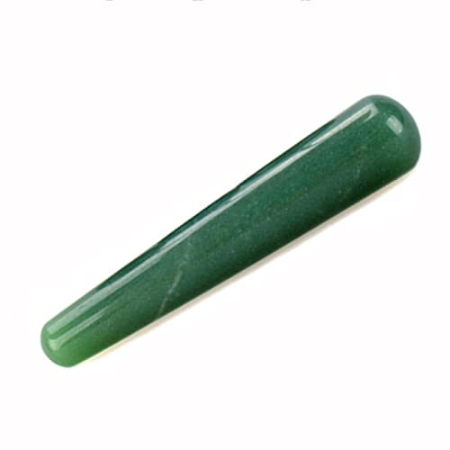 Raumdekoration 3pc natürliches grünes Jade-Yoni-Ei-Kristall-Ei-Stein-Eier Kegel-Übungsbälle Exerciser-Massage-Quarzkugel, Yoni-Ei-Set (Color : Massage Stick)