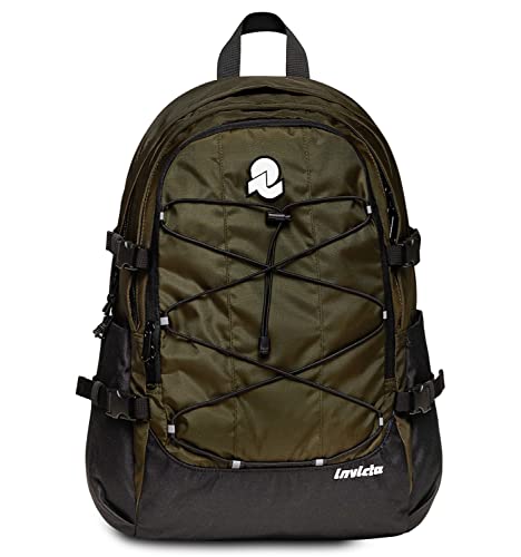 Invicta -ACT PLUS PLAIN Backpack GRS, Green Military