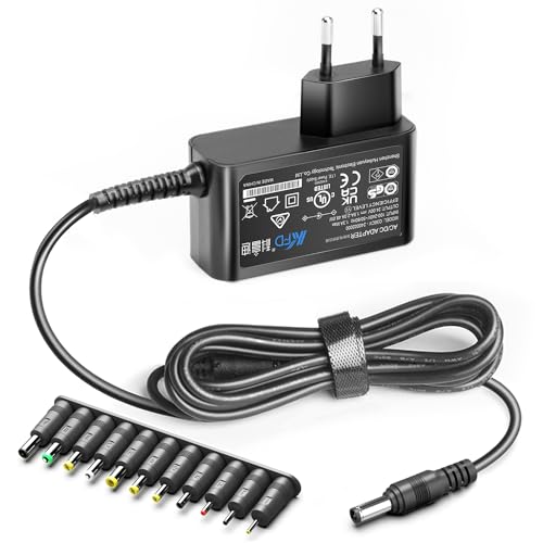 KFD Netzteil 24V 1,5A Ladegerät Ladekabel für LED Streifen Litchband Lichtleisten Hyperice Hypervolt Massagepistole Radiowecker Speedport Scanner Monitor AC/DC Adapter Output 24V 1,5A Transformator