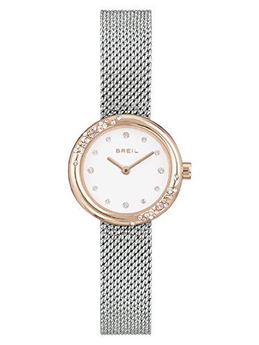 Breil orologio Wish Watches 26mm bianco cristalli quarzo acciaio fintura PVD oro rosa TW1871