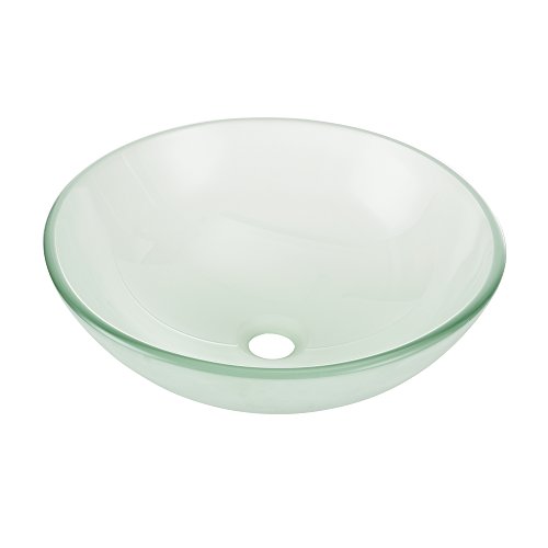 [neu.haus] Waschbecken in Milchglas-Optik rund (Ø42cm) Aufsatzbecken Schale