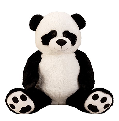XXL Panda Bär " Bernd " 1m Teddybär Kuschelbär 100 cm Kuscheltier Stofftier Pandabär Teddy