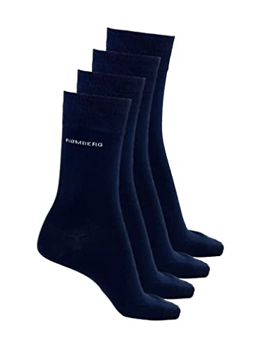 Romberg Damen Business Socken, 4er Pack (navy, 39-42)