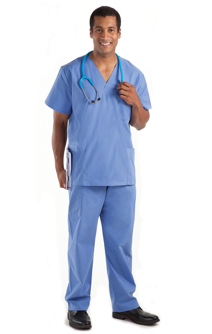 NCD Medical/Prestige Medical 50501 premium scrubs-XL-ciel