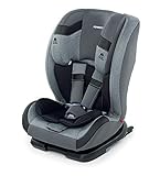 Foppapedretti Re-Klino Fix IsoFix Autositz, Gruppe 1/2/3 (9–36 kg), für Kinder von 9 Monaten bis ca 12 Jahren, silber