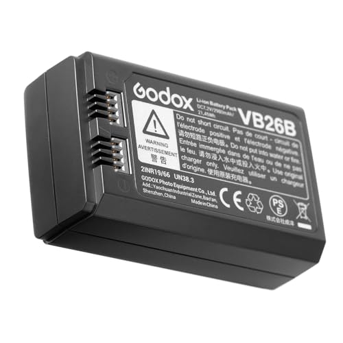 Godox VB26 Lithium Akku 7,2V 2600mAh für Godox V1 C/N/S/F/O/P Flash