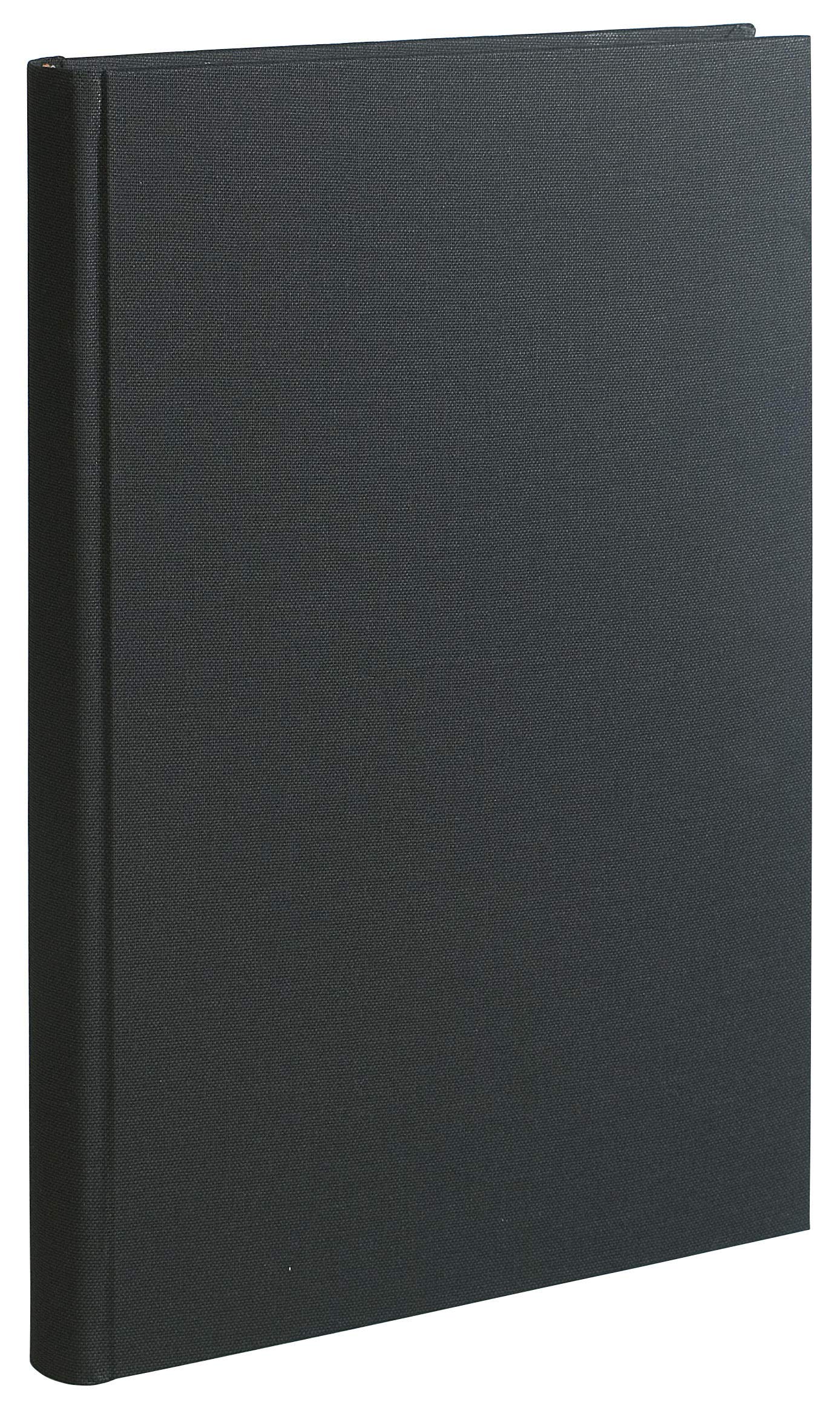 Le Delphin 397207D Register – 1 Register – Maße: 29,7 x 21 cm – A4-Format kariert 5 x 5 – 90 g Innenpapier – 200 nummerierte Seiten – Hardcover aus schwarzem Leinwand