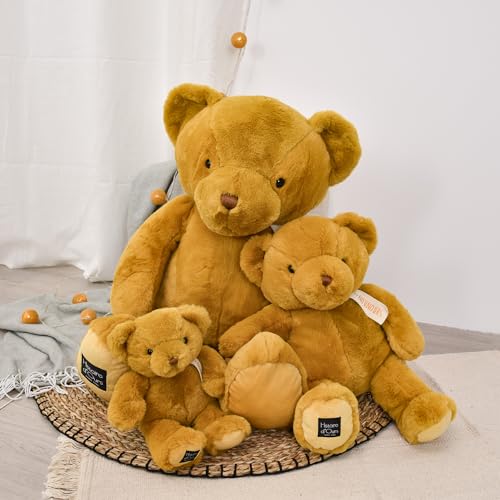 Histoire d'Ours - Der Teddybär Ocker 28 cm, Ocker – 28 cm – Geschenk zur Geburt – HO3238