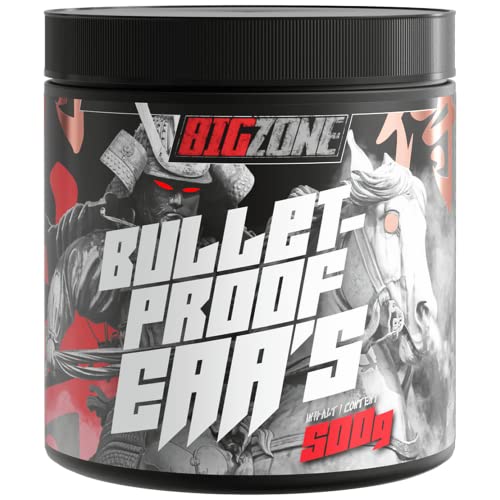 Big-Zone Bulletproof EAA's EAA Essentielle Aminosäuren | Für Muskel und Gewebe - Bodybuilding - Extrem Lecker | 500g Pulver (Kirsche)