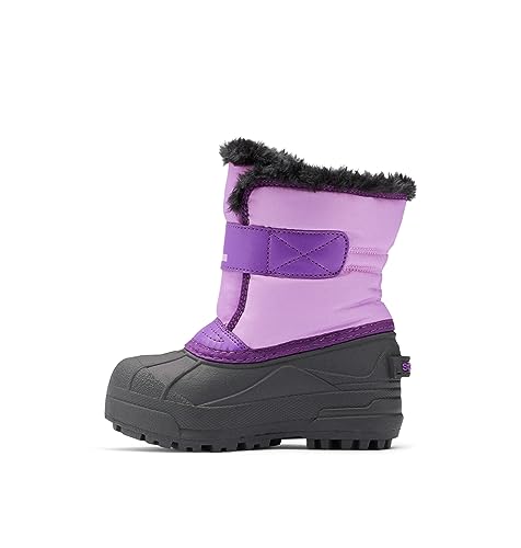 Sorel Snow Commander Waterproof wasserdichte Winterstiefel für Kinder, Lila (Gumdrop x Purple Violet), 24 EU