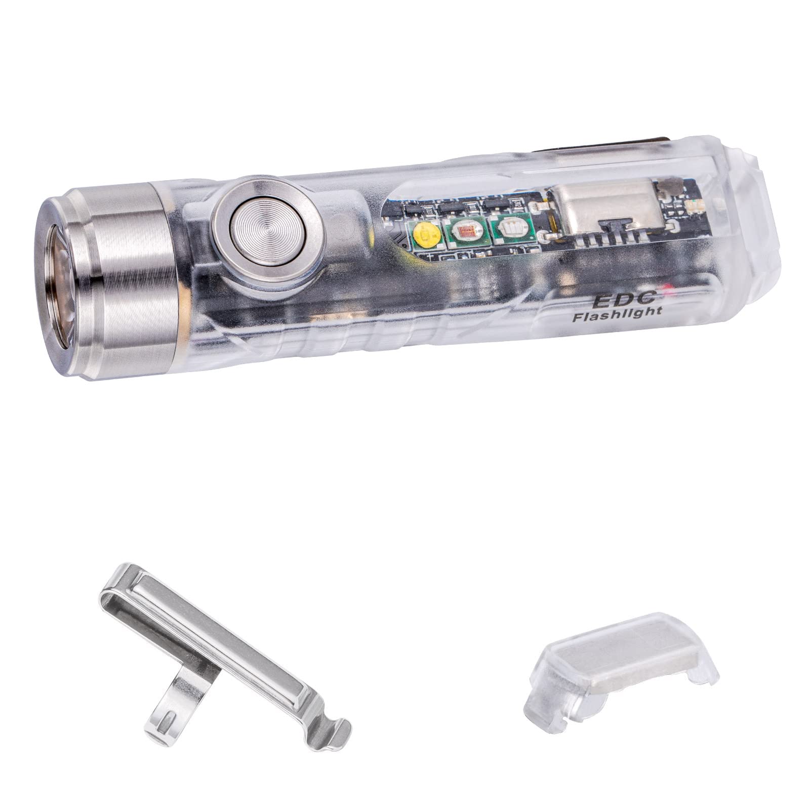 RovyVon A8x Multifunktionale Taschenlampe mit UV-Licht, EDC Schlüsselanhänger Taschenlampe, A8U: Nichia 219C