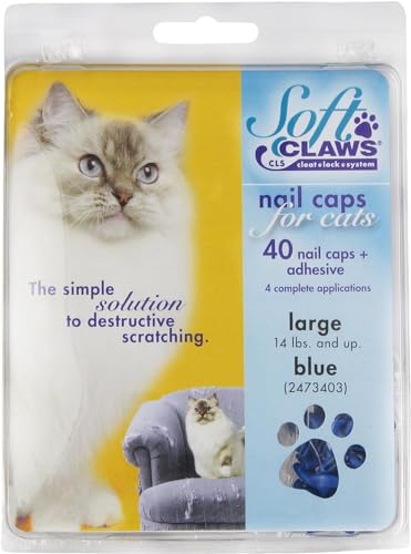 Soft Claws SOFTCLAWS® Krallenschutzes für Katzen - Large - Blau
