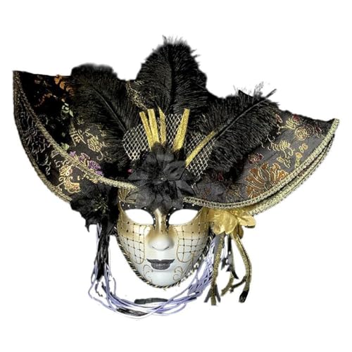 WuLi77 Maskerade Maske Venezianische Maske Party/Bälle Abschlussball/Hochzeit/Wanddekoration Mardi Gras Maske Halloween Kostüm Maske Geschenk Venezianische Comedy Maske