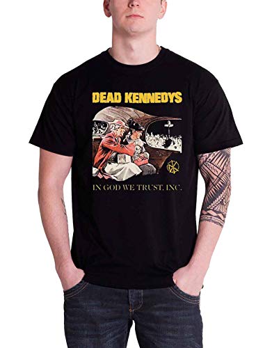 Dead Kennedys In God We Trust Official Herren Nue schwarz T Shirt
