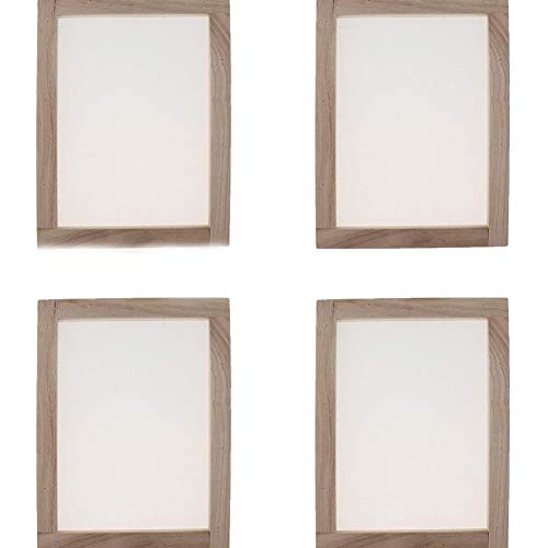 4 Stück Papier Schöpfrahmen, Papierherstellung Rahmen, Papierschöpfsieb, Papierschöpfrahmen für Kinder Teenager Lehren Papierherstellung (20 x 30 cm)