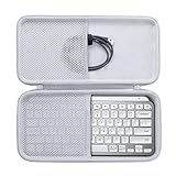 Aenllosi Hart Tasche Hülle für Logitech MX Keys Mini Kabellose Tastatur Logitech Mini Tastatur -Weiß（Nur Tasche）