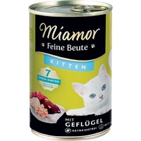 Miamor Feine Beute Kitten - Geflügel, 12er Pack (12 x 185 Grams)
