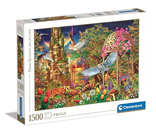 Clementoni 31707 Collection – Woodland Fantasy Garden – 1500 Teile – Puzzle, horizontal, Spaß für Erwachsene, hergestellt in Italien, Mehrfarbig