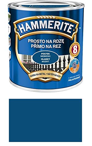 Hammerite Metallschutz-lack Lack Rostschutz 2,5 l Glänzend (Glänzend Blau)