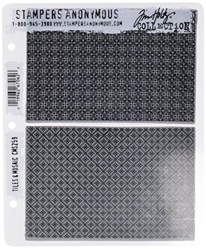 Stempel Anonymous Tim Holtz selbst Briefmarken Bluetooth X 8.5-inch-Tiles und Mosaik