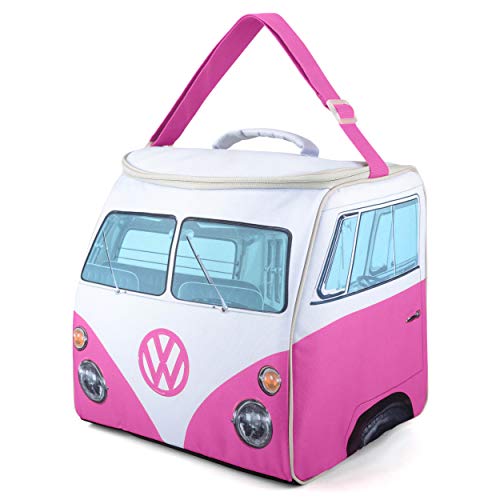 Volkswagen Große Kühltasche, VW Bulli Isolierte Picknicktasche, Lunchtasche, Mittagessen Tasche, VW-Geschenke, Rosa