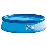 Intex swimming pool set -easy ii-, blau, Ø 366 x 76 cm, inkl. kartuschenfilteranlage