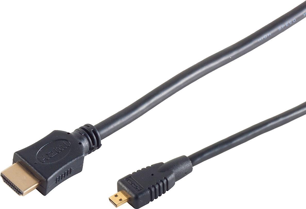 shiverpeaks BS77472-3 HDMI-Kabel 2 m HDMI Typ A (Standard) HDMI Typ D (Mikrofon) Schwarz (77472-3)
