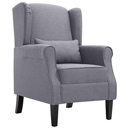 Festnight- Sessel Couchsessel Loungesessel Clubsessel Cocktailsessel Relaxsessel Dunkelgrau Stoff 68 x 73 x 101 cm