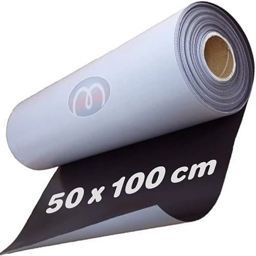 Magnetfolie selbstklebend roh braun 0,9mm x 50cm x 100cm - flexible magnetische Folie, hält auf allen metallischen Oberflächen