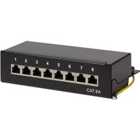 LogiLink NP0018B - 10 Gigabit Ethernet - 10000 Mbit/s - Cat.6A STP - Schwarz - Stahl - ISO/IEC 11801 - TIA/EIA 568C.2 (NP0018B)