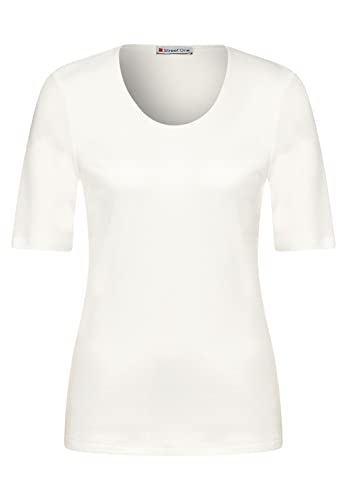 Street One Damen New Palmira T-Shirt, Off White, 38