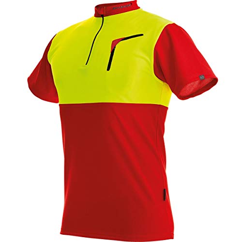 Pfanner 104059-60/XL Forst-Shirt mit Kurzarm Größe XL in rot/gelb