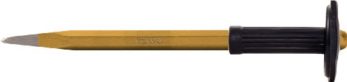KS Tools 162.0245 Spitzmeißel mit Handschutzgriff, 8-kant, 20x400mm