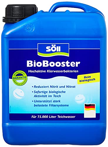 Söll 14422 BioBooster - Hochaktive Klarwasserbakterien beseitigen erhöhte Nitrit- und Nitratwerte - 2,5 l