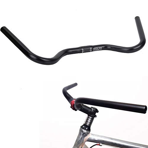 CUEA Fahrradlenker, schwarzer hochfester Fahrradlenker, Aluminiumlegierung Delicate for Bike